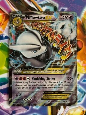 2015 M Mewtwo EX Pokémon Card 63/162